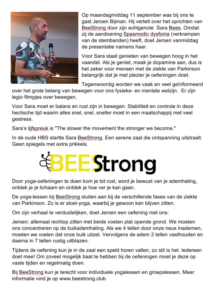 Verslag presentatie Jeroen 1