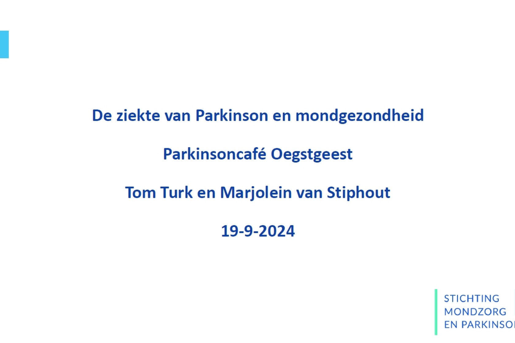 De ziekte van Parkinson en mondgezondheid