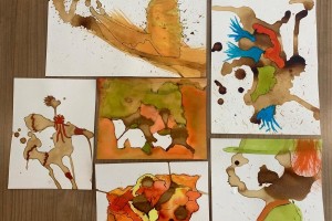 Kleine impressie van de ontstane kunstwerken.
